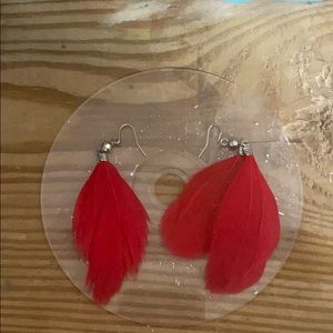 Feather earrings